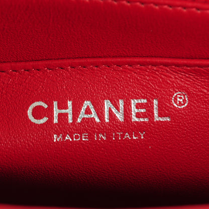 Chanel Caviar Quilted Mini Square Flap Red 7 of 8