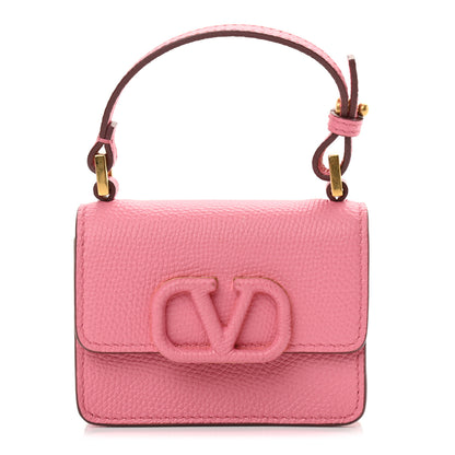 Valentino Garavani Grainy Calfskin Mini VSling Shoulder Bag Flamingo Pink 1 of 12