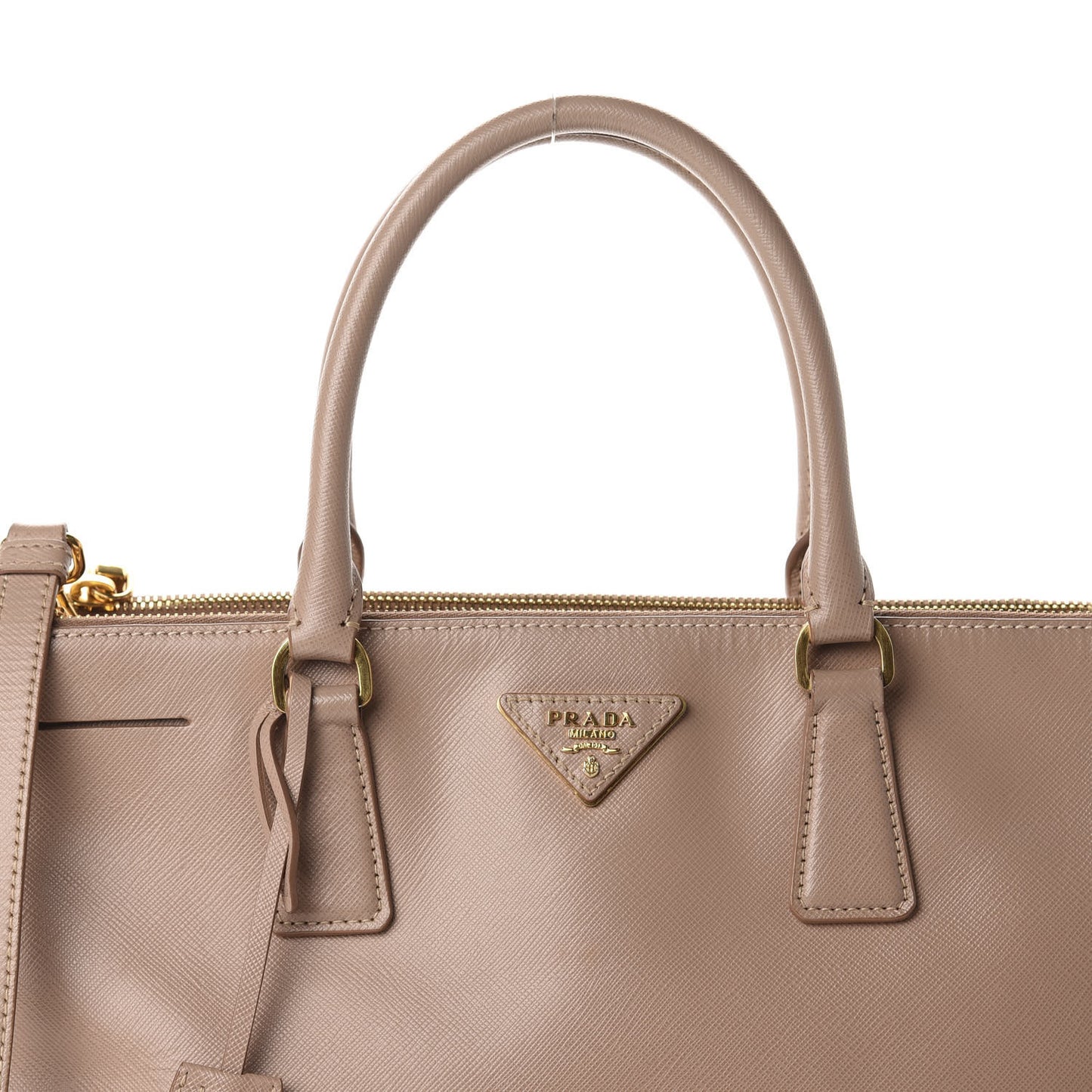 Saffiano Medium Galleria Double Zip Tote Cammeo