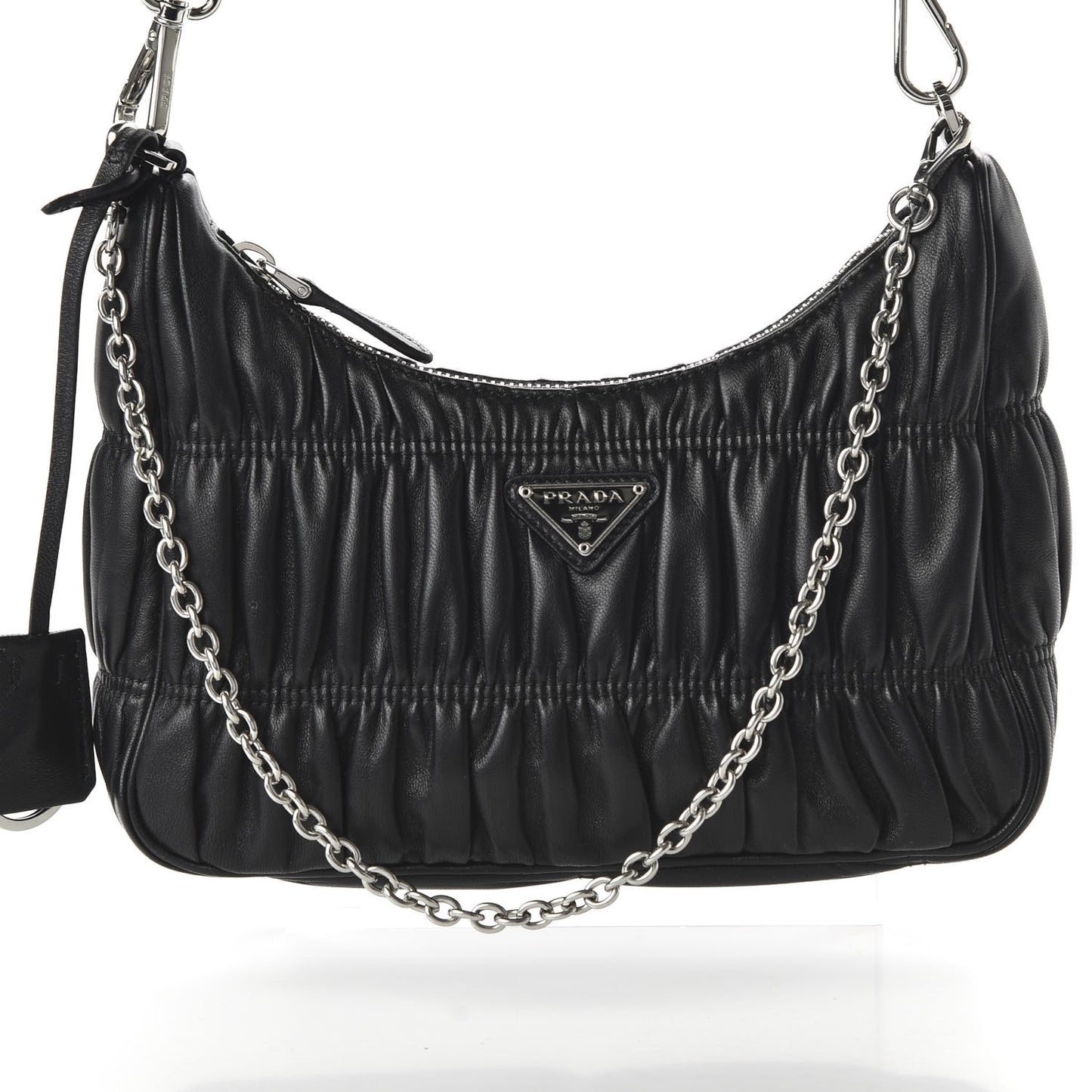 Nappa Gaufre Re-Edition 2005 Shoulder Bag Black