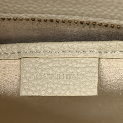 Celine Drummed Calfskin Nano Luggage Vert D'eau 6 of 11