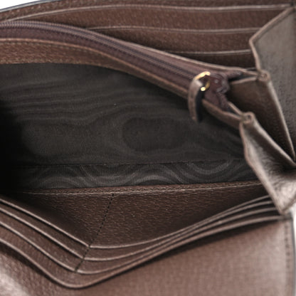 Gucci GG Supreme Monogram Web Ophidia Continental Wallet Brown 5 of 7