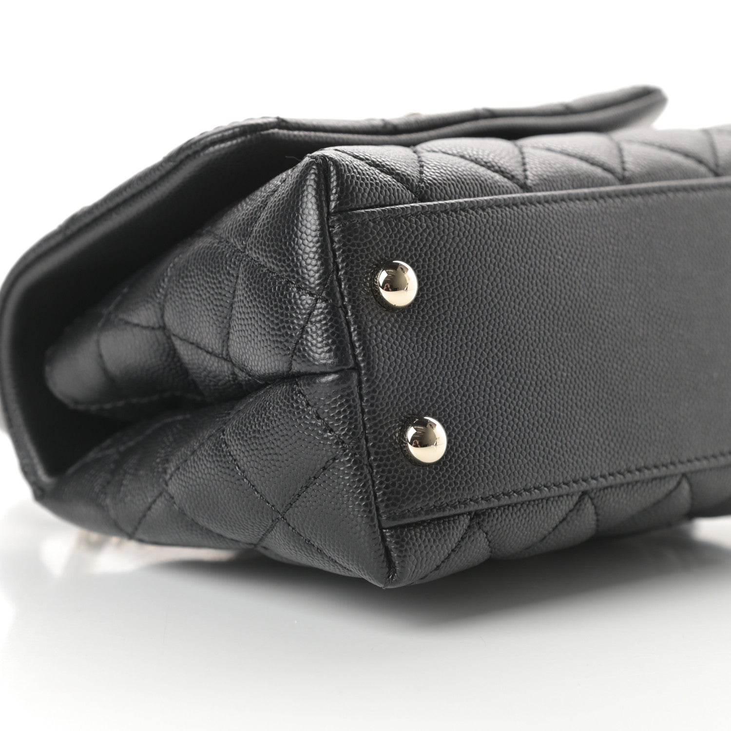 Chanel Caviar Quilted Extra Mini Coco Handle Flap Black 9 of 12
