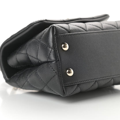 Chanel Caviar Quilted Extra Mini Coco Handle Flap Black 9 of 12