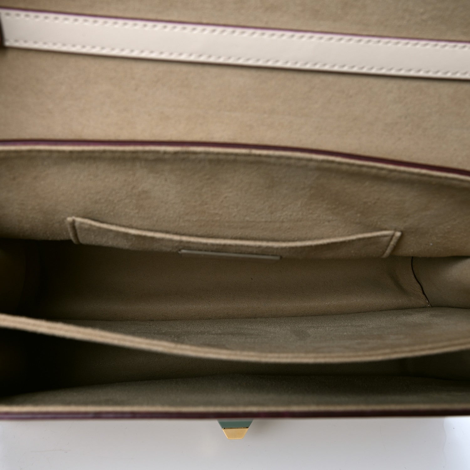 Fendi Vitello Liberty Scalloped Studded Kan I Shoulder Bag Camelia 4 of 6