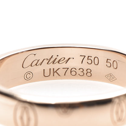 Cartier 18K Pink Gold 4mm Happy Birthday Band Ring 50 5.25 4 of 4