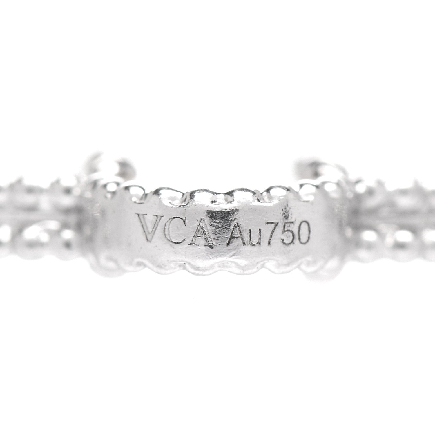 Van Cleef & Arpels 18K White Gold Mother of Pearl 10 Motifs Vintage Alhambra Necklace 5 of 5