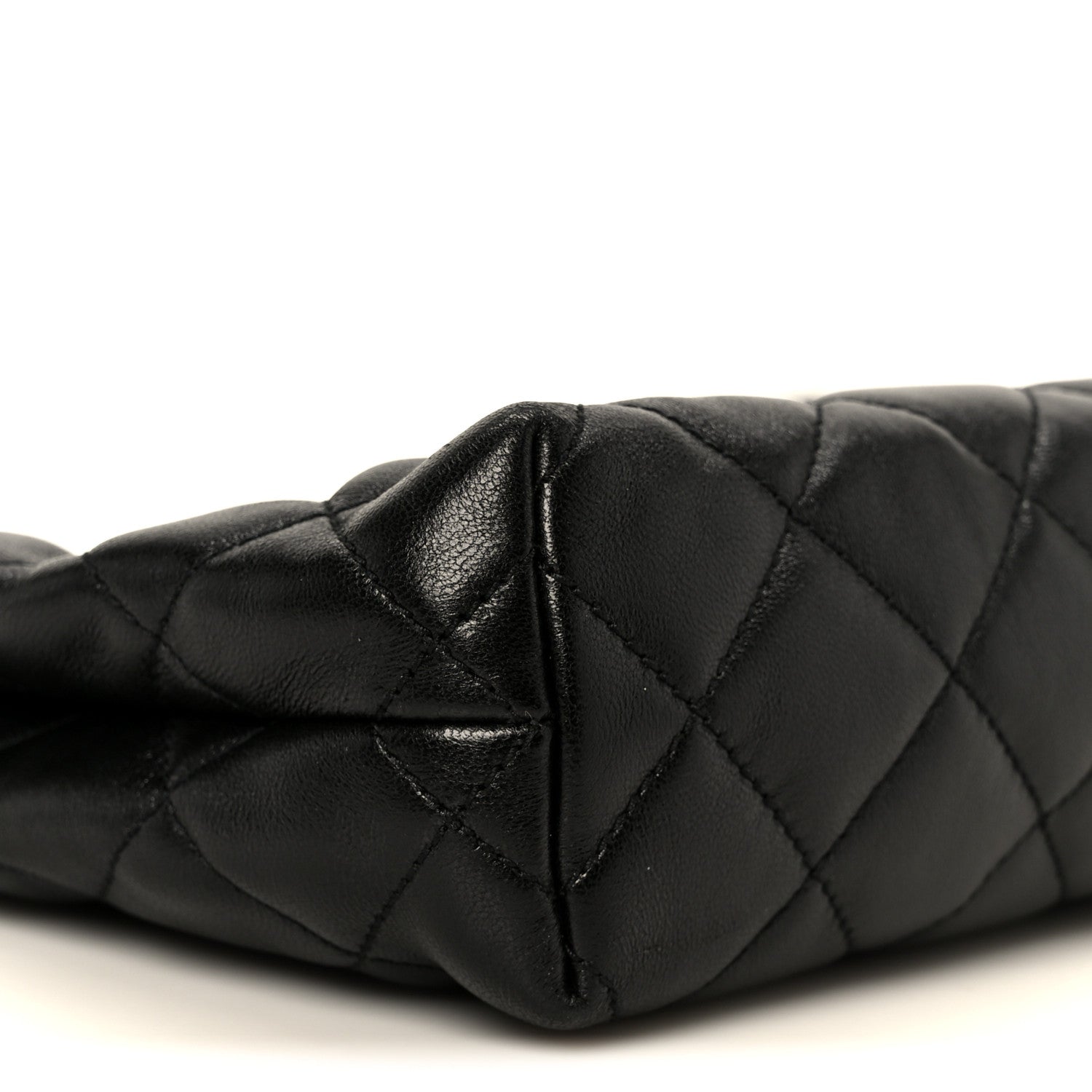 Saint Laurent Lambskin Quilted Cassandre Cosmetic Pouch Black 10 of 11