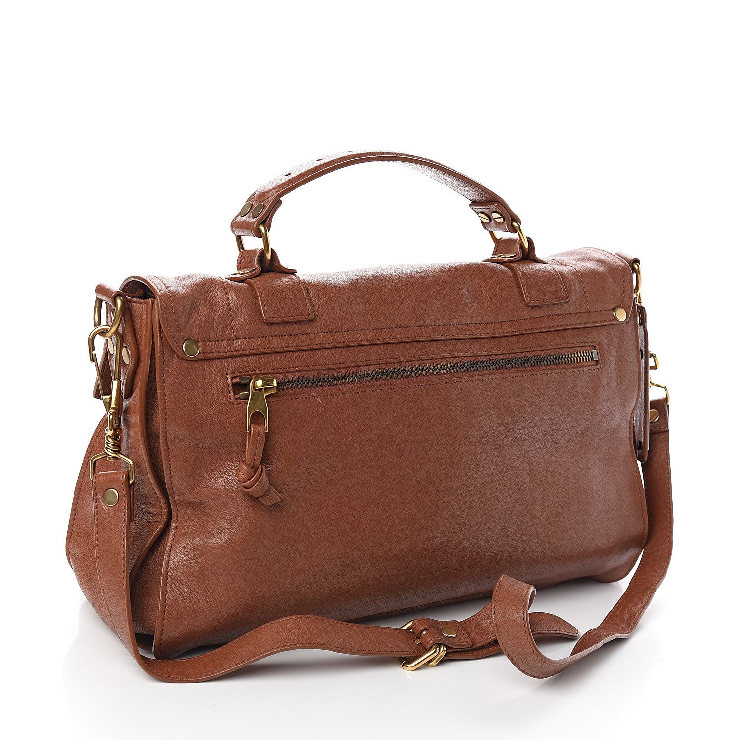 Proenza Schouler Lambskin Medium PS1 Satchel Saddle 2 of 9