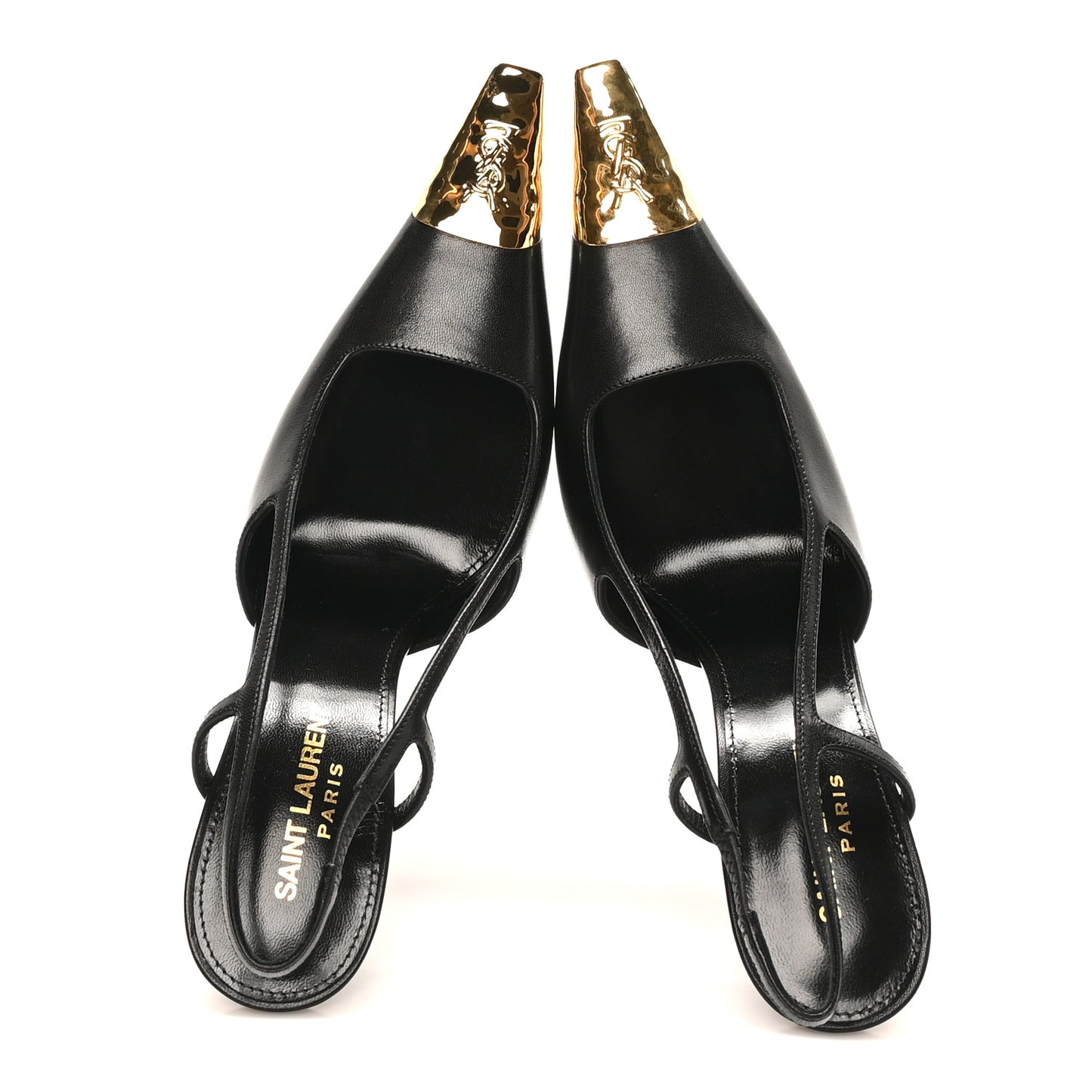 Smooth Calfskin Jeanne 110 Slingback Pumps 37 Black