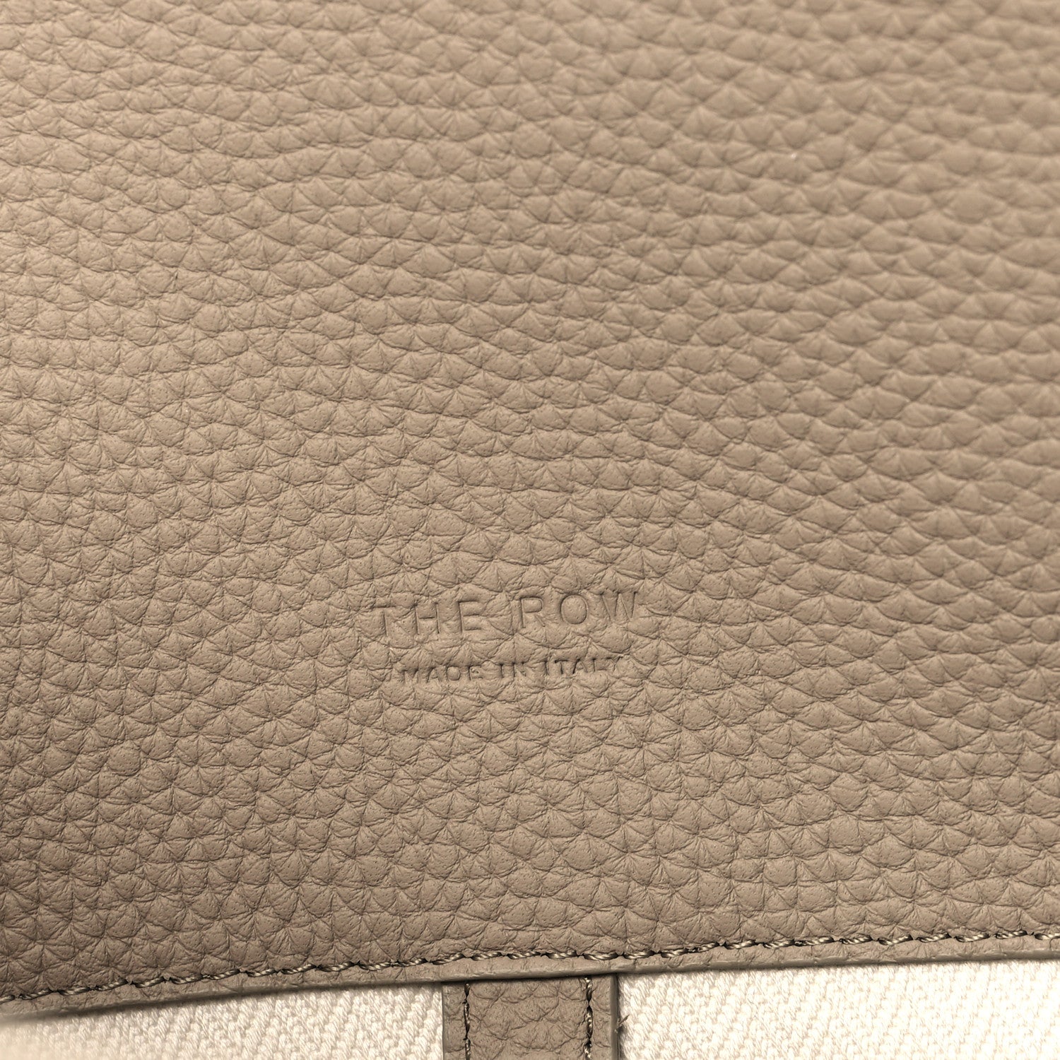 The Row Matte Grained Calfskin Soft Margaux 15 Dark Taupe 6 of 9