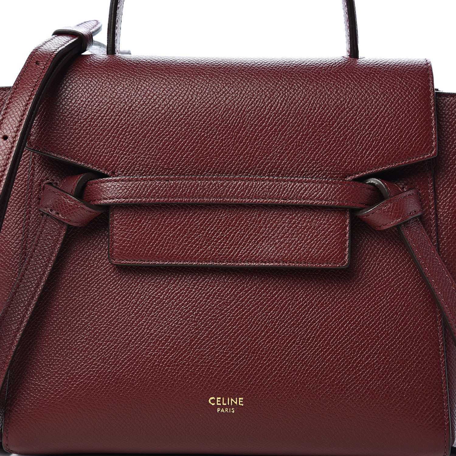 Celine Grained Calfskin Nano Belt Bag Light Burgundy 9 of 9
