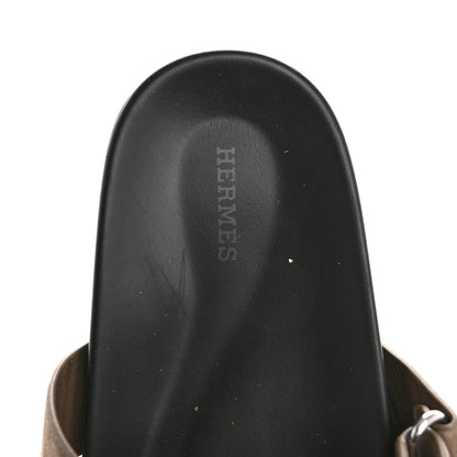 Hermes Suede Goatskin Mens Chypre Sandals 42 Etoupe 7 of 10