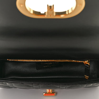 Christian Dior Calfskin Cannage Small Caro Bag Black 5 of 10