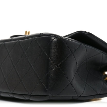 Chanel Lambskin Quilted Mini Rectangular Pearl Crush Flap Black 10 of 11