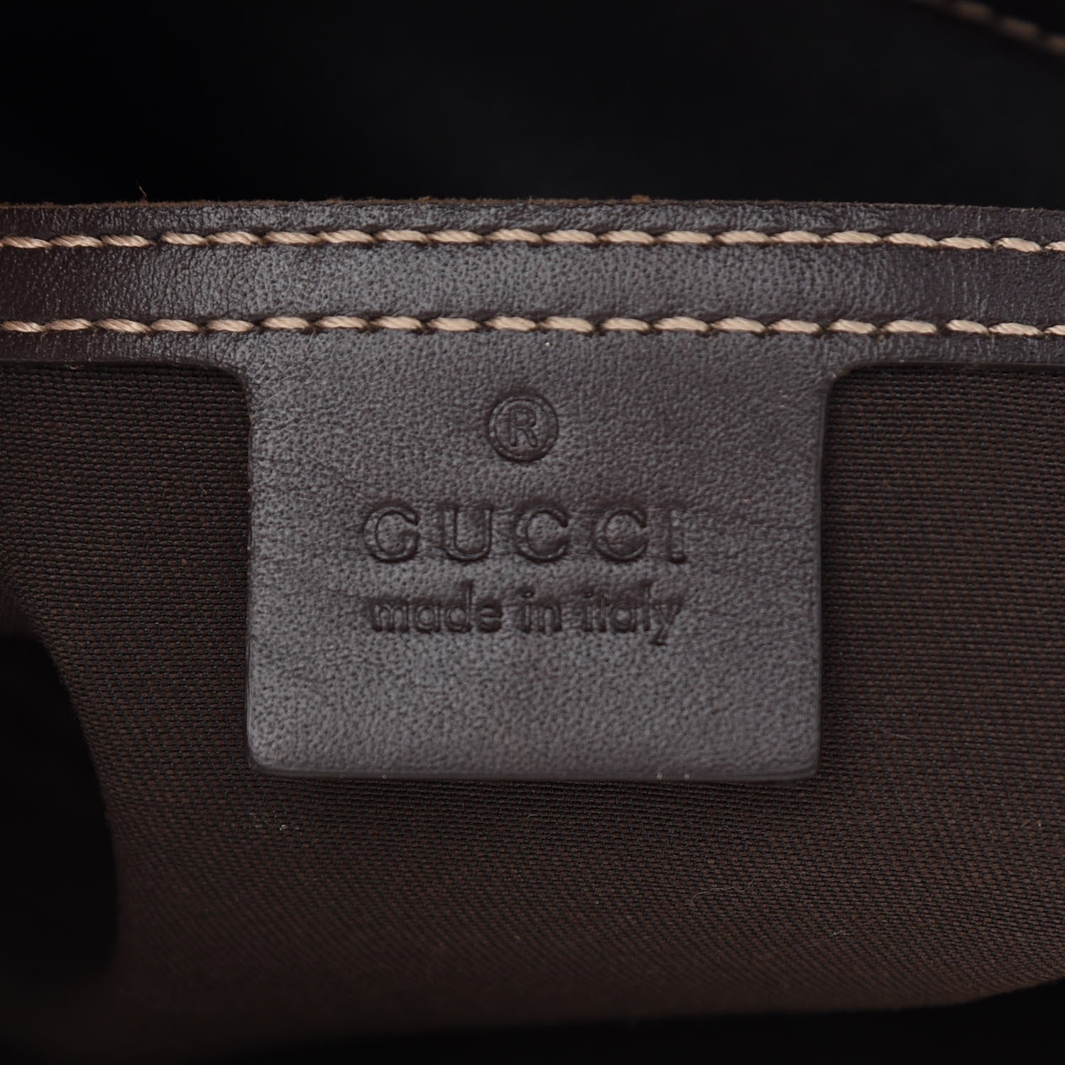 Gucci GG Supreme Monogram Medium Flat Messenger Bag Dark Brown 6 of 10