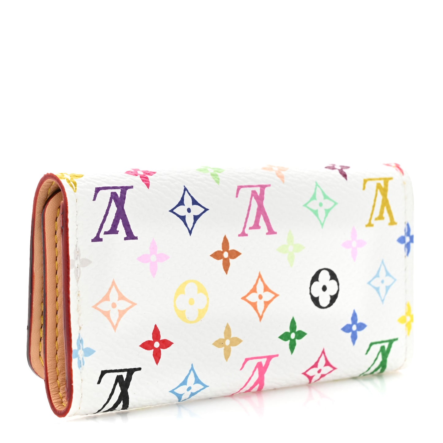 Monogram Multicolor Multicles 4 Key Holder White