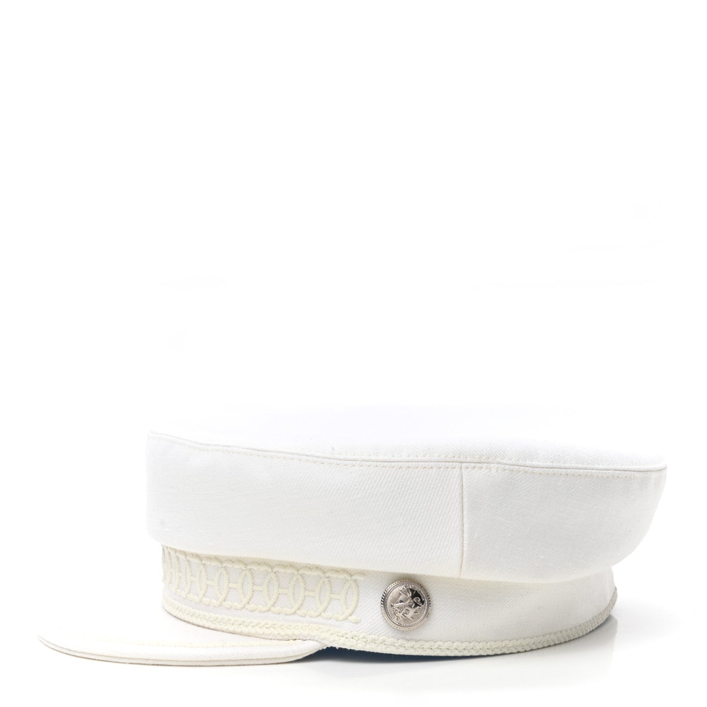 Linen Twill Cabourg Cap 58 White