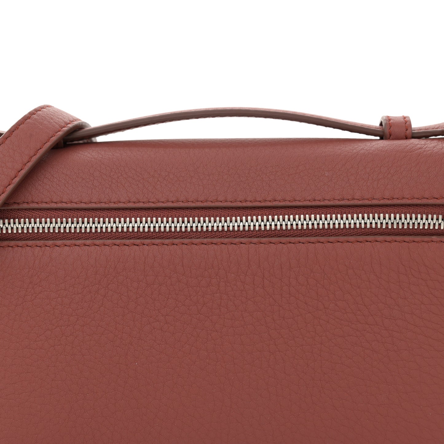 Grained Calfskin L19 Extra Pocket Pouch Kummel