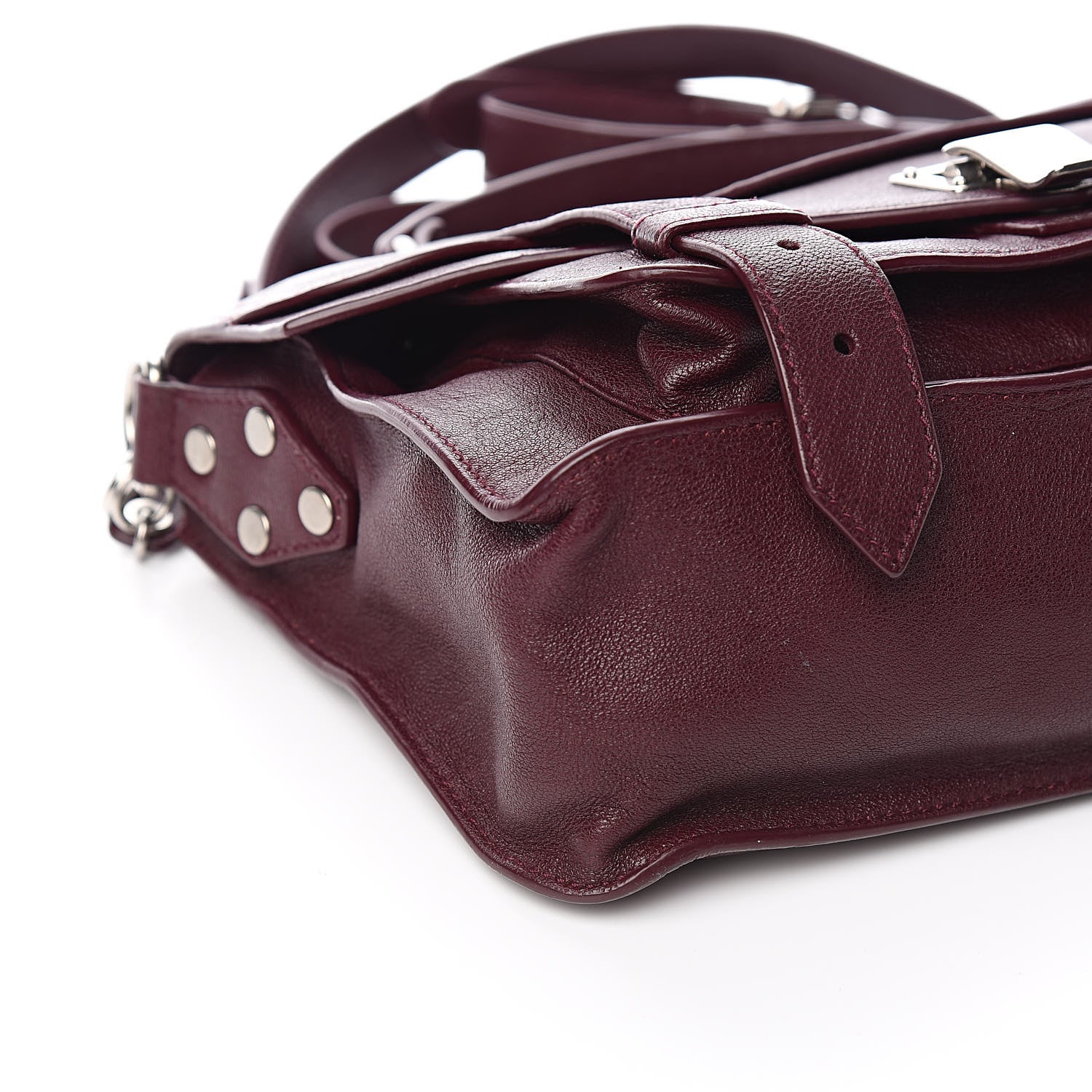 Proenza Schouler Lambskin Tiny PS1 Satchel Oxblood 8 of 10