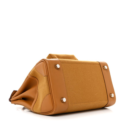 Hermes Toile Goeland Swift Cargo Birkin 25 Gold 4 of 14