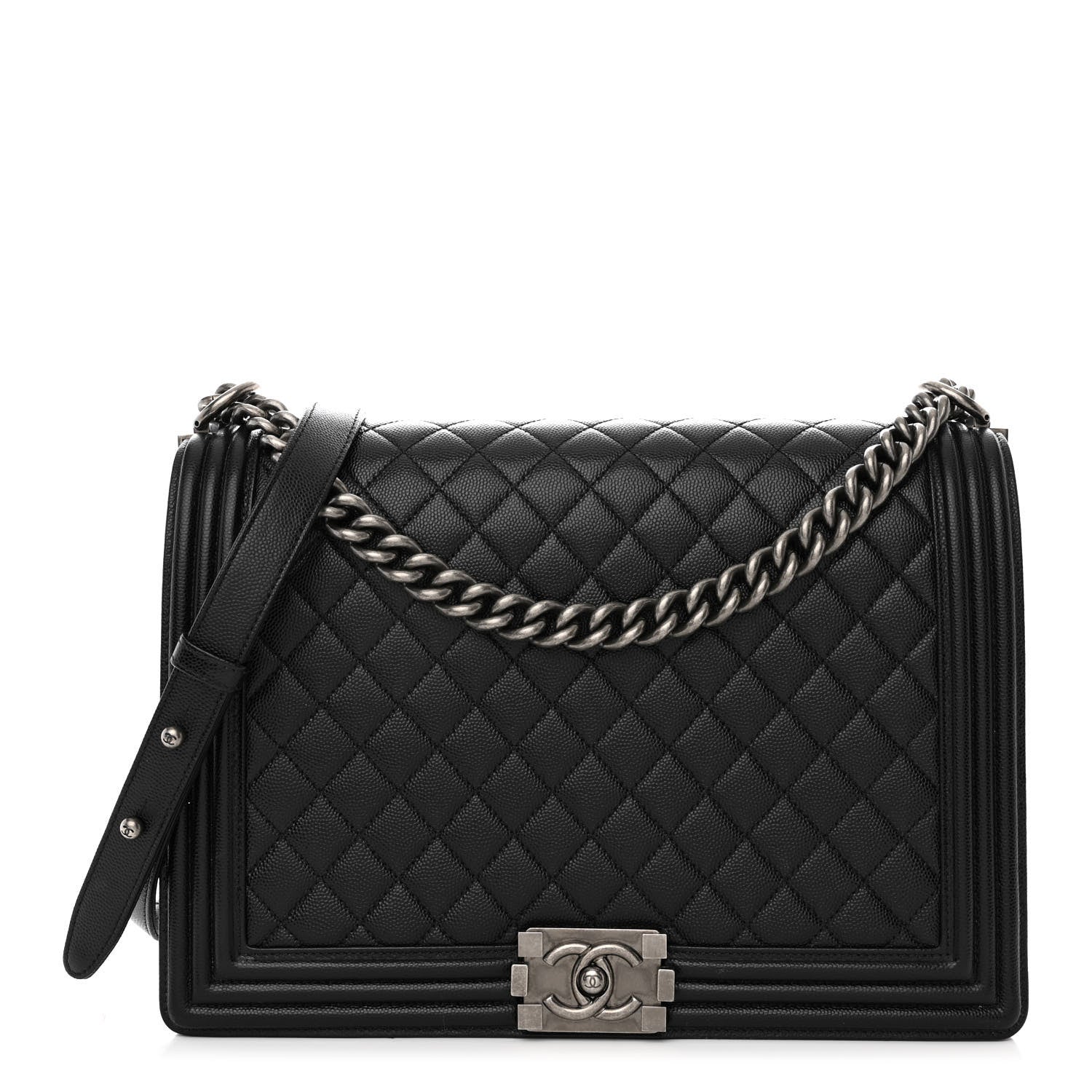 Chanel Caviar Quilted Large Boy Flap Black 1 of 12