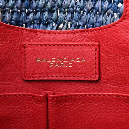 Balenciaga Straw Panier Basket Tote Multicolor 6 of 10