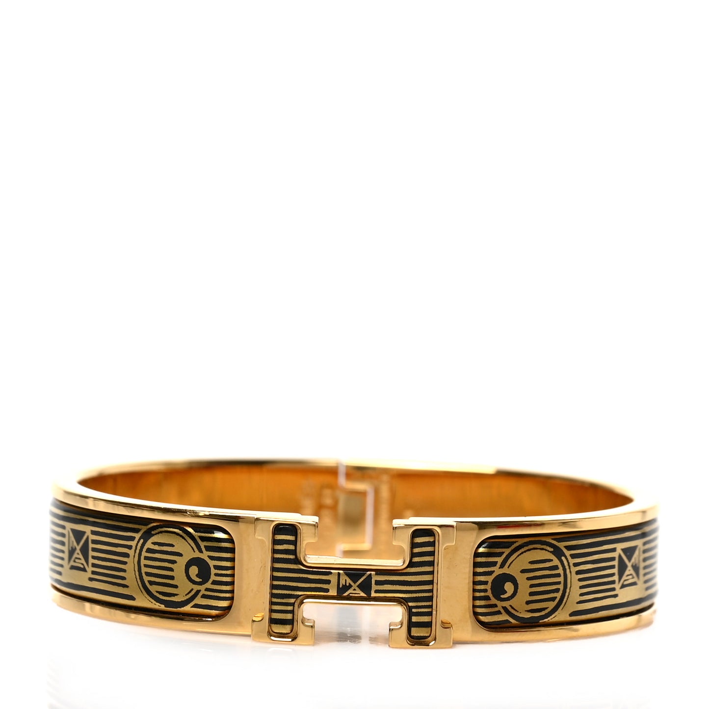 Enamel Narrow Print Clic Clac H Bracelet PM