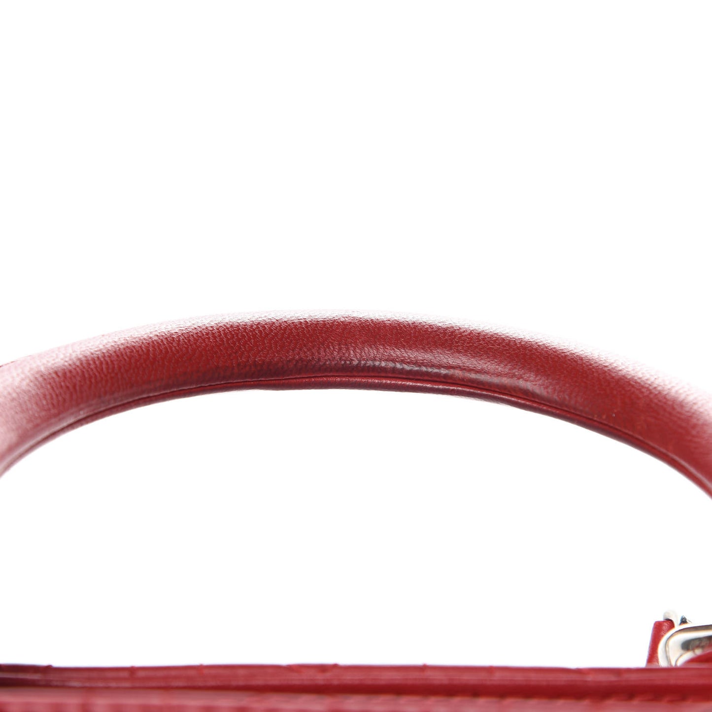Lambskin Cannage Large Lady Dior Red