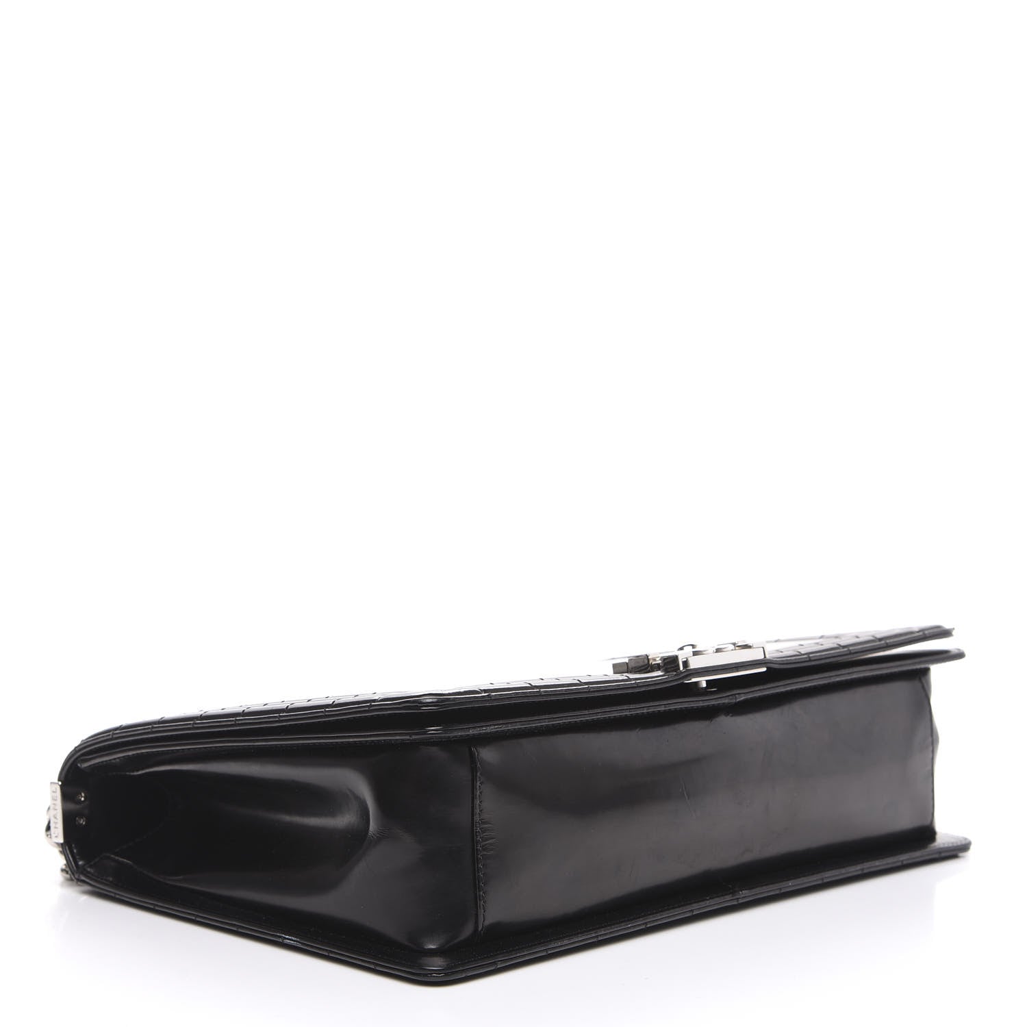 Chanel Glazed Calfskin Large Boy Flap Black 3 of 13