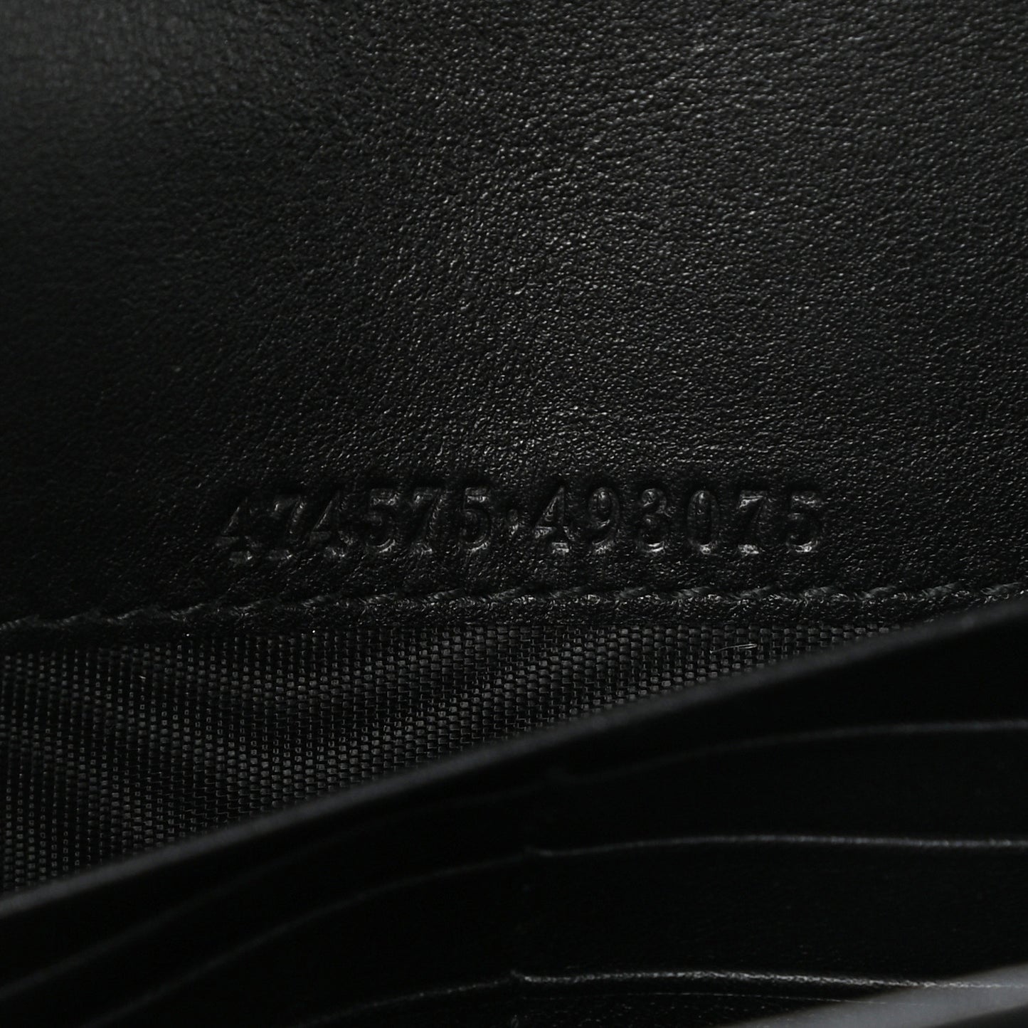 Calfskin Matelasse GG Marmont Chain Wallet Black