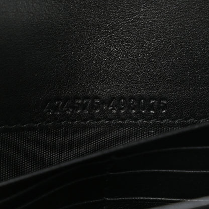 Gucci Calfskin Matelasse GG Marmont Chain Wallet Black 6 of 10