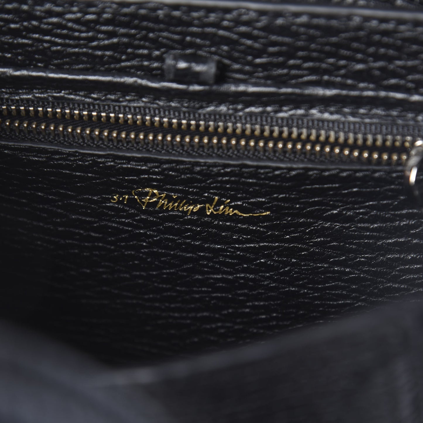 3.1 Textured Calfskin Mini Pashli Satchel Black