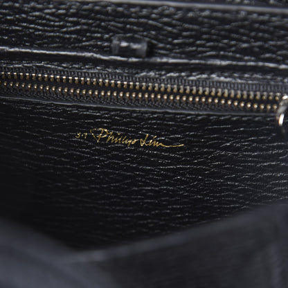 3.1 Phillip Lim 3.1 Textured Calfskin Mini Pashli Satchel Black 6 of 9