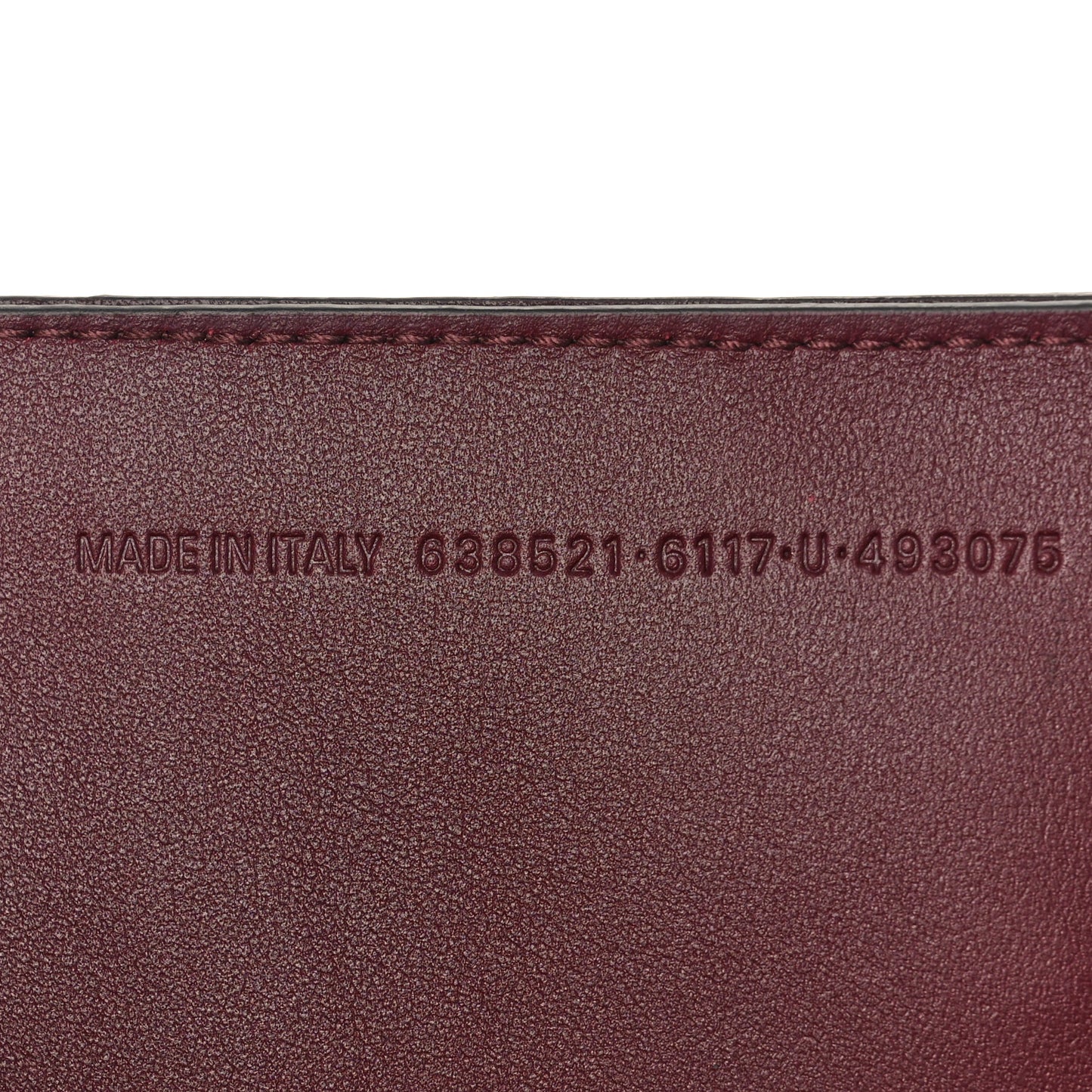 Smooth Calfskin Brass Hardware Neo Classic S City Burgundy