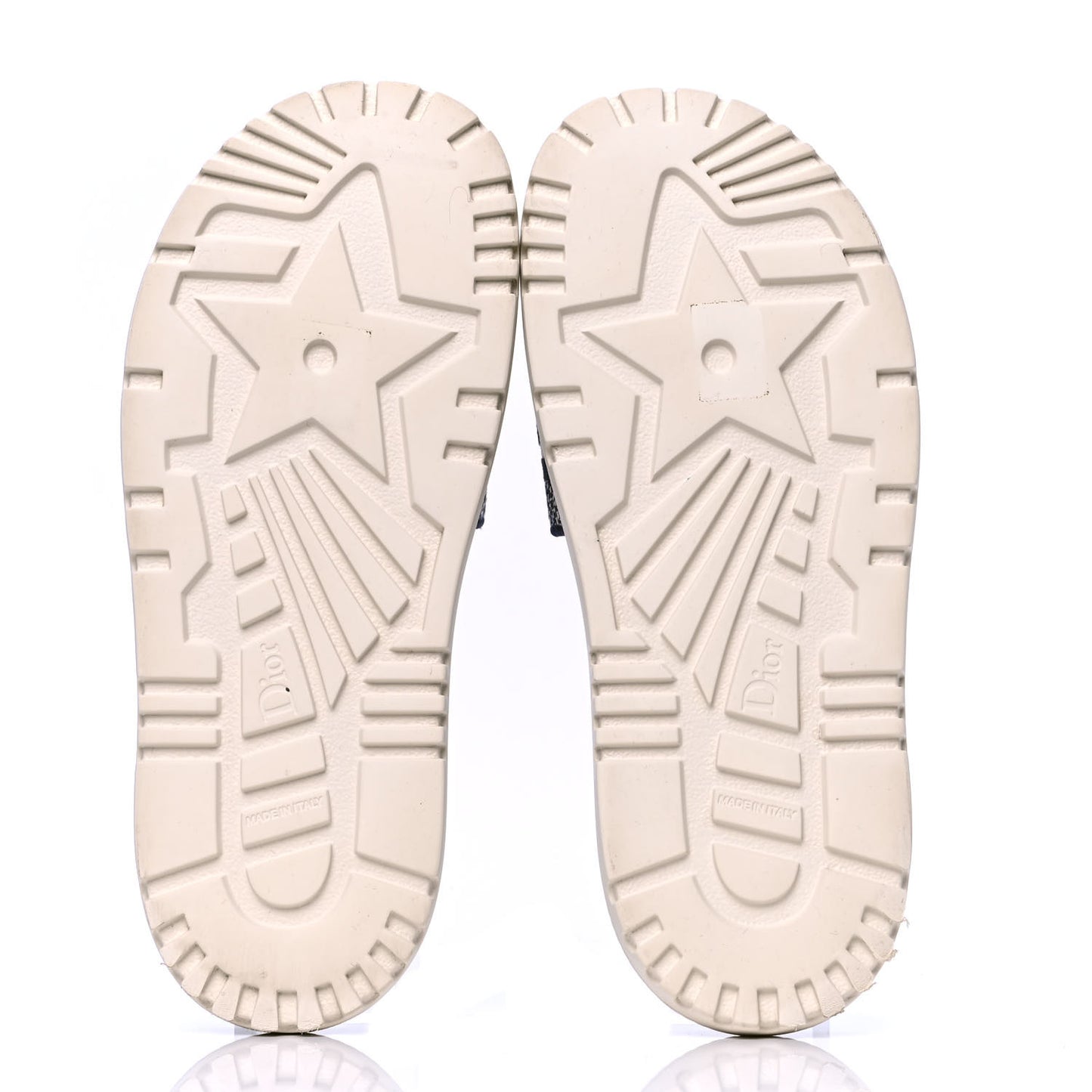 Canvas Toile de Jouy Embroidered Dway 10mm Slide Sandals 39 Deep Blue