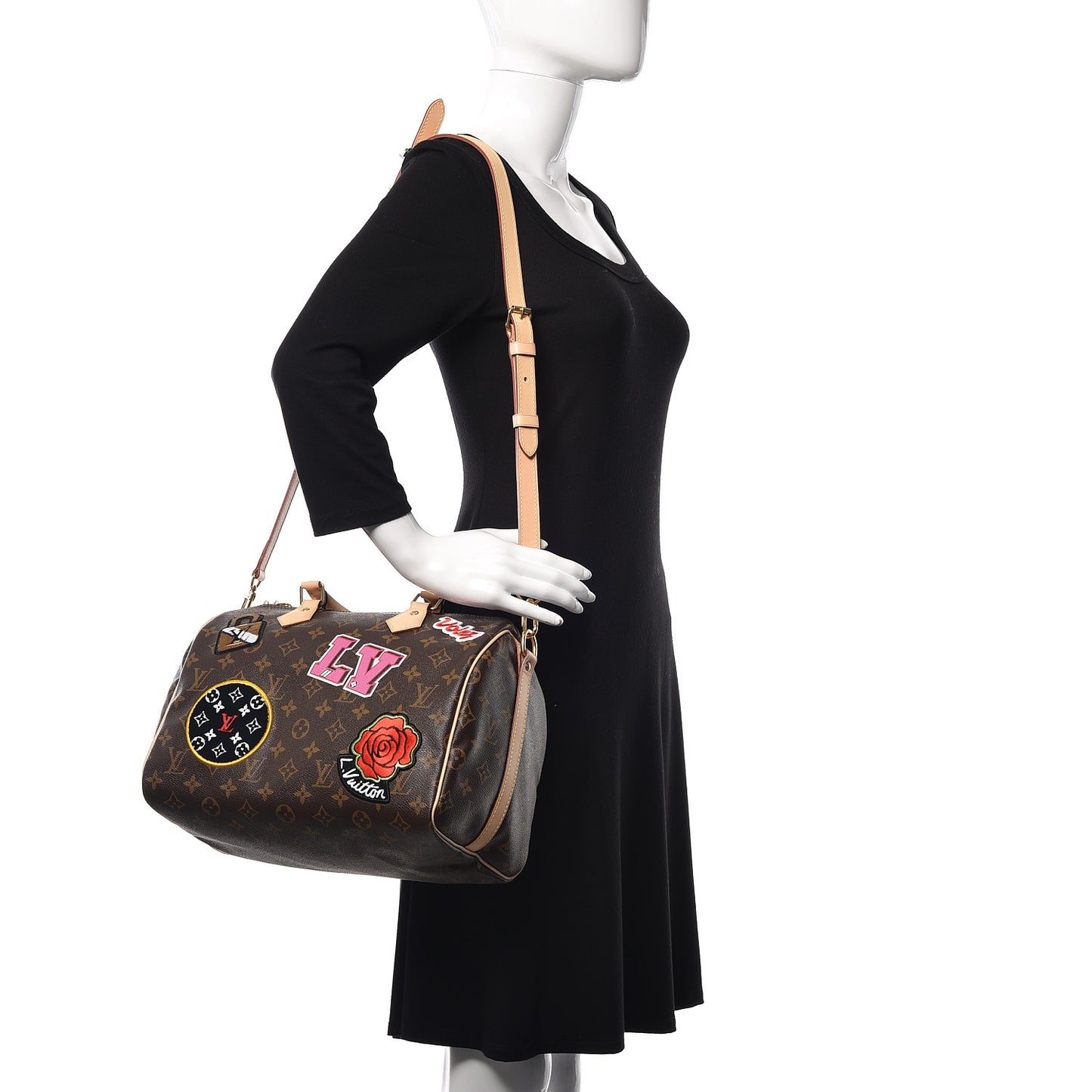 Monogram Patches Speedy Bandouliere 30