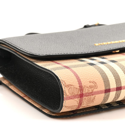 Burberry Haymarket Check Small Loxley Crossbody Black 8 of 9