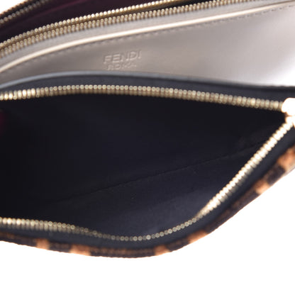 Fendi Calfskin Velvet F is FF Triplette Pouch Set Multicolor 7 of 10