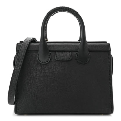 Chloe Grained Calfskin Small Edith Top Handle Bag Black 1 of 9