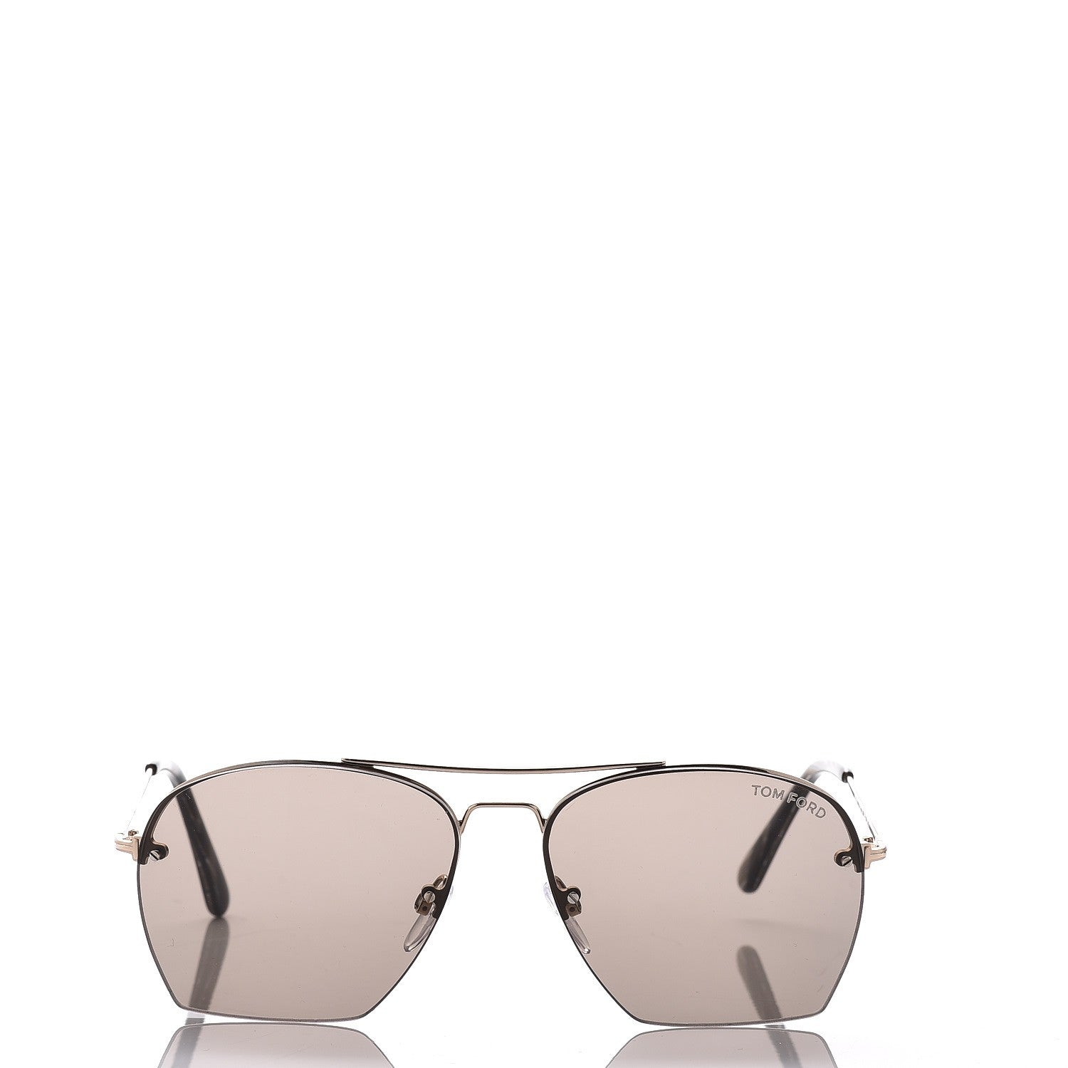 Tom Ford Whelan Aviator Sunglasses TF505 Gold Brown Horn 2 of 6