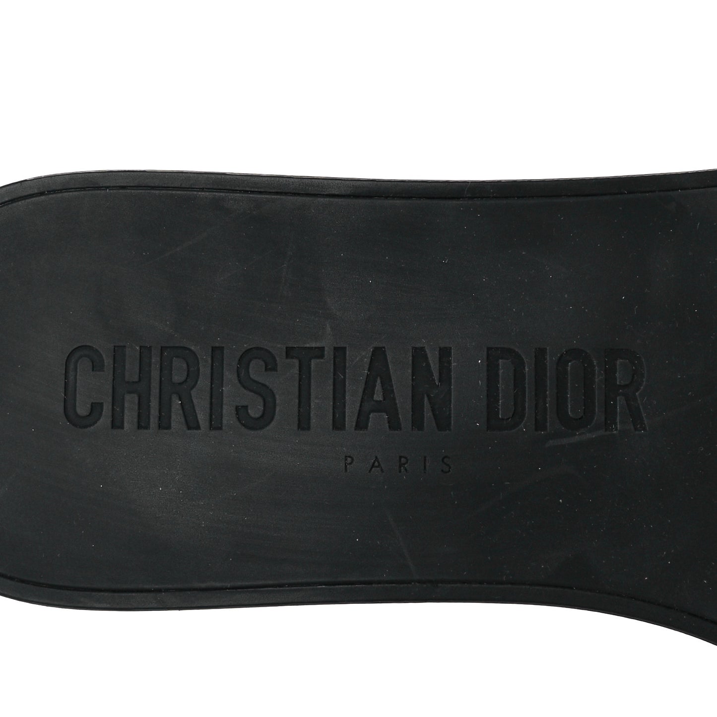 Calfskin Cannage Dio(r)evolution Slide Sandals 38 Black