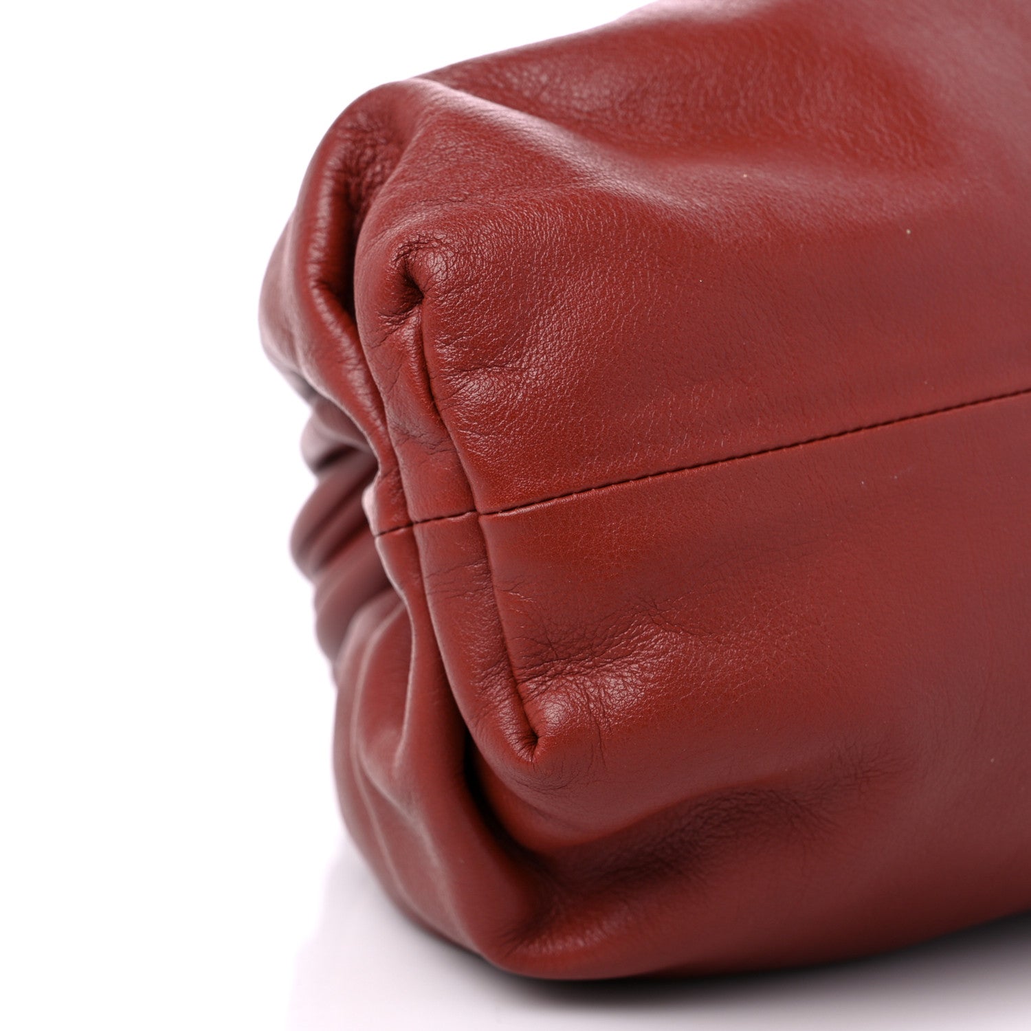 Bottega Veneta Smooth Butter Calf The Pouch Oversized Clutch Rust 8 of 10