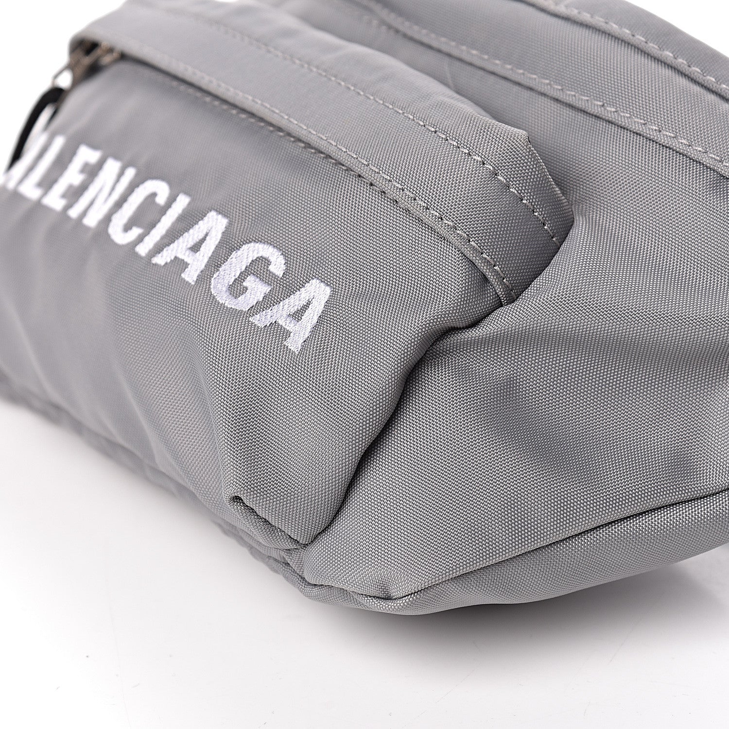 Balenciaga Sport Nylon Logo Wheel Beltpack Grey Black 9 of 10