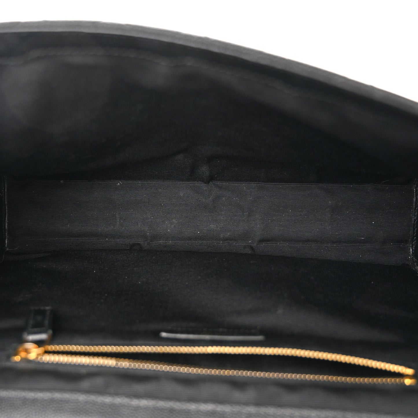 Grain De Poudre Textured Mixed Matelasse Large Triquilt Monogram Satchel Black