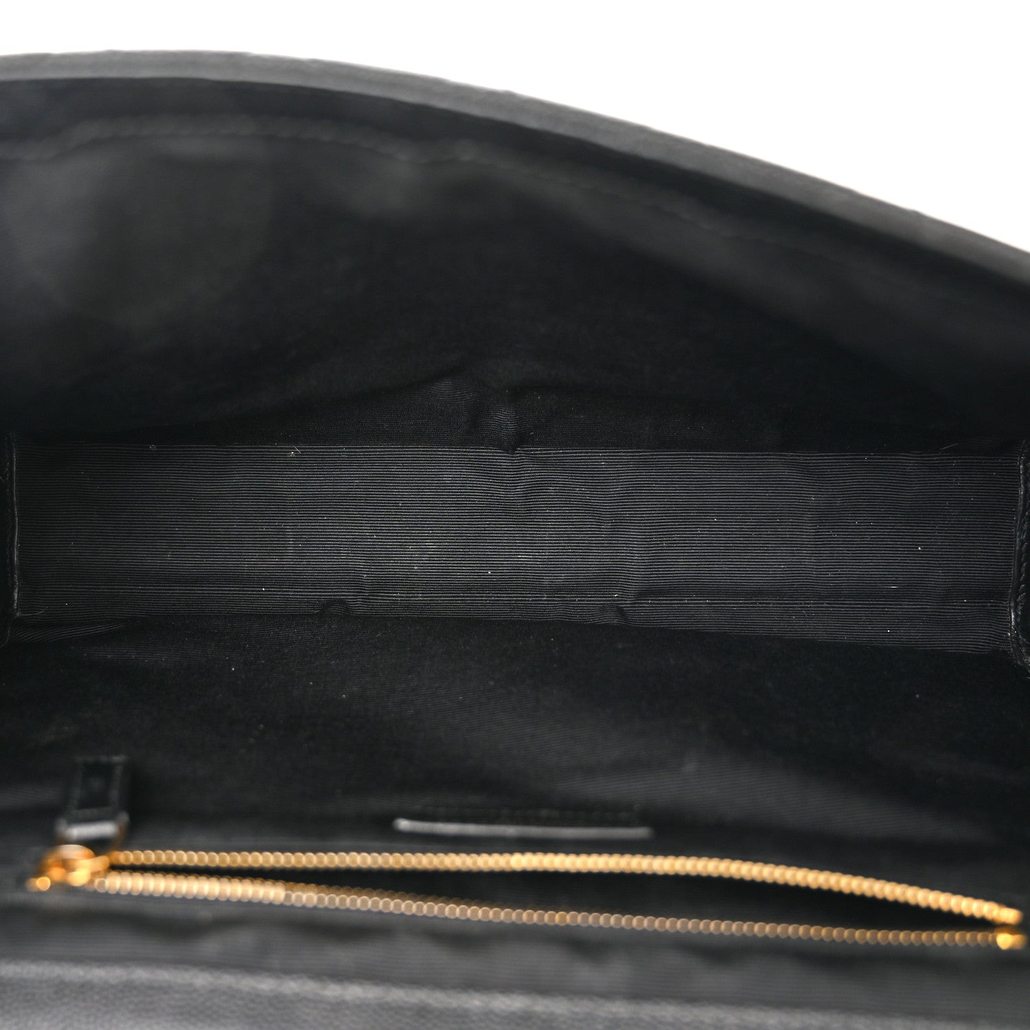 Saint Laurent Grain De Poudre Textured Mixed Matelasse Large Triquilt Monogram Satchel Black 5 of 12