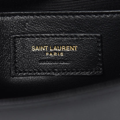 Saint Laurent Grain De Poudre Small Monogram Kate Satchel Black 7 of 9