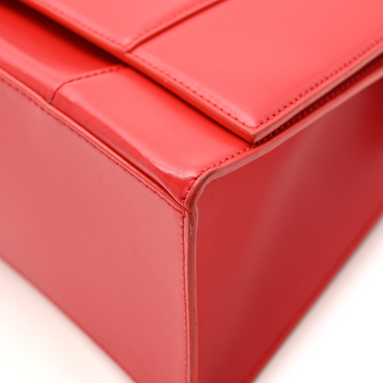 Balenciaga Shiny Box Calfskin Medium Hourglass Top Handle Bag Bright Red 10 of 14