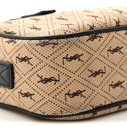 Saint Laurent Canvas Monogram All Over Camera Bag Beige 9 of 12