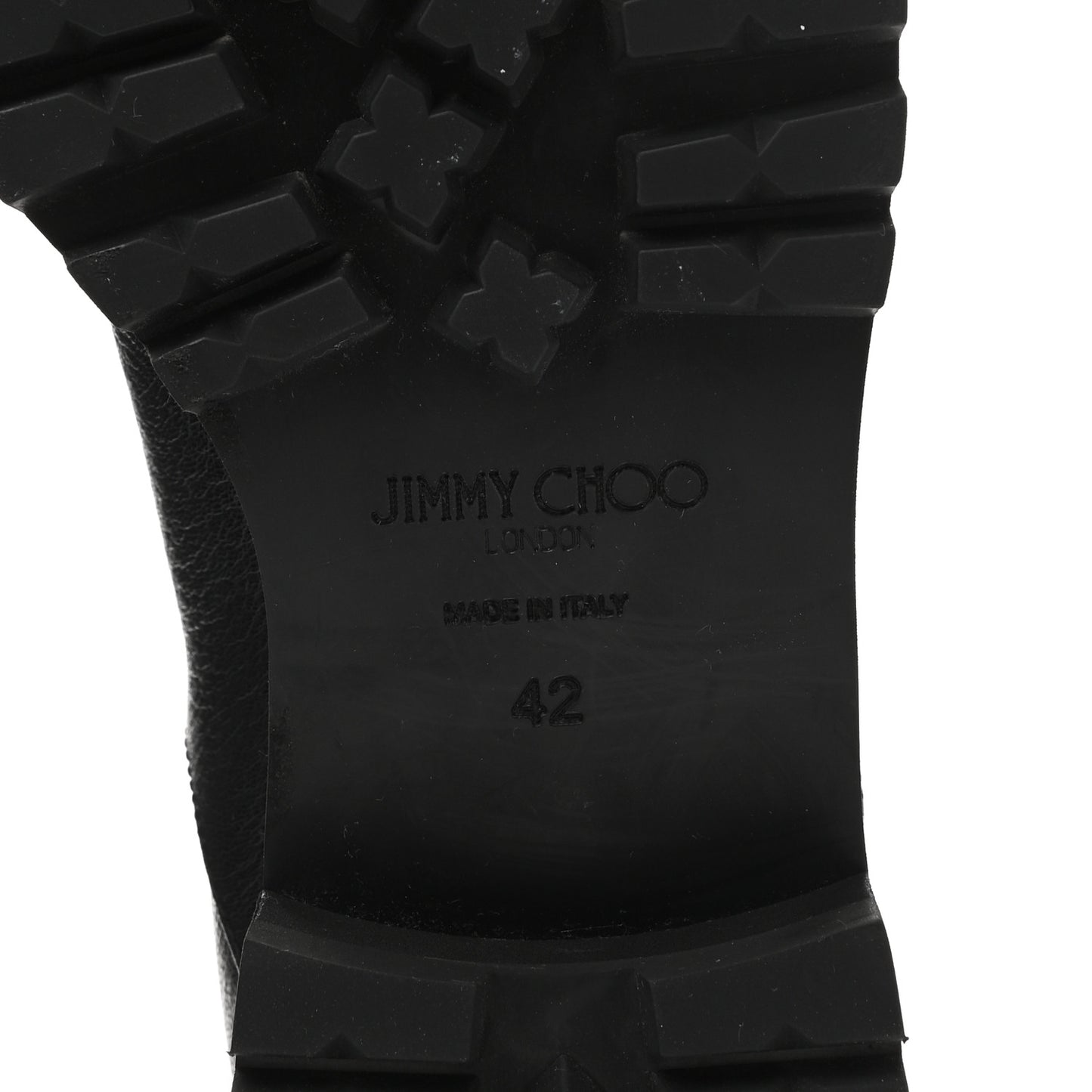 Calfskin Fur Boots 42 Black